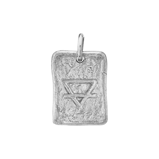 Earth Element Plate White Gold by Logan Hollowell Jewelry