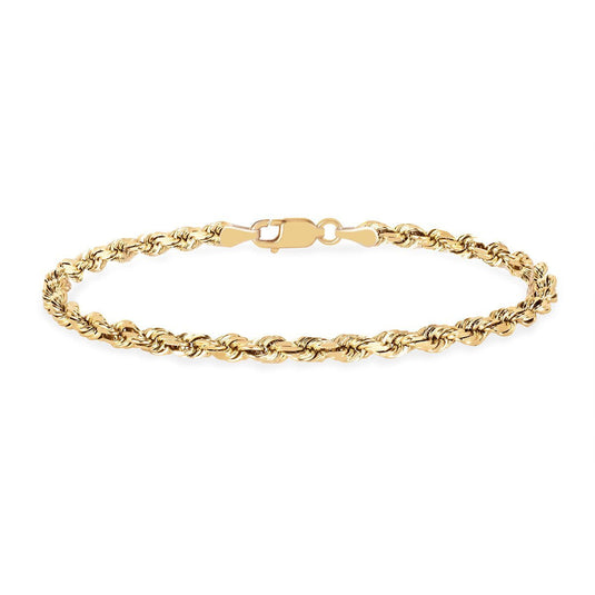 Golden Rope Chain Anklet | Ready to Ship Yellow Gold 10" by Logan Hollowell Jewelry
