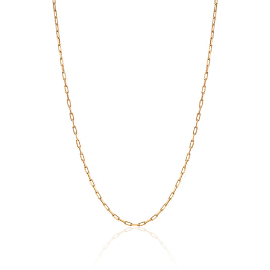 Baby Alchemy Link Necklace | Ready to Ship Yellow Gold 16" by Logan Hollowell Jewelry