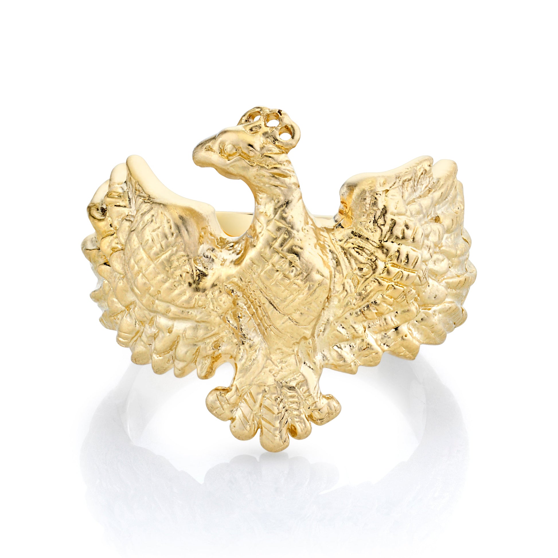 Men's Phoenix Ring Yellow Gold 9 by Logan Hollowell Jewelry