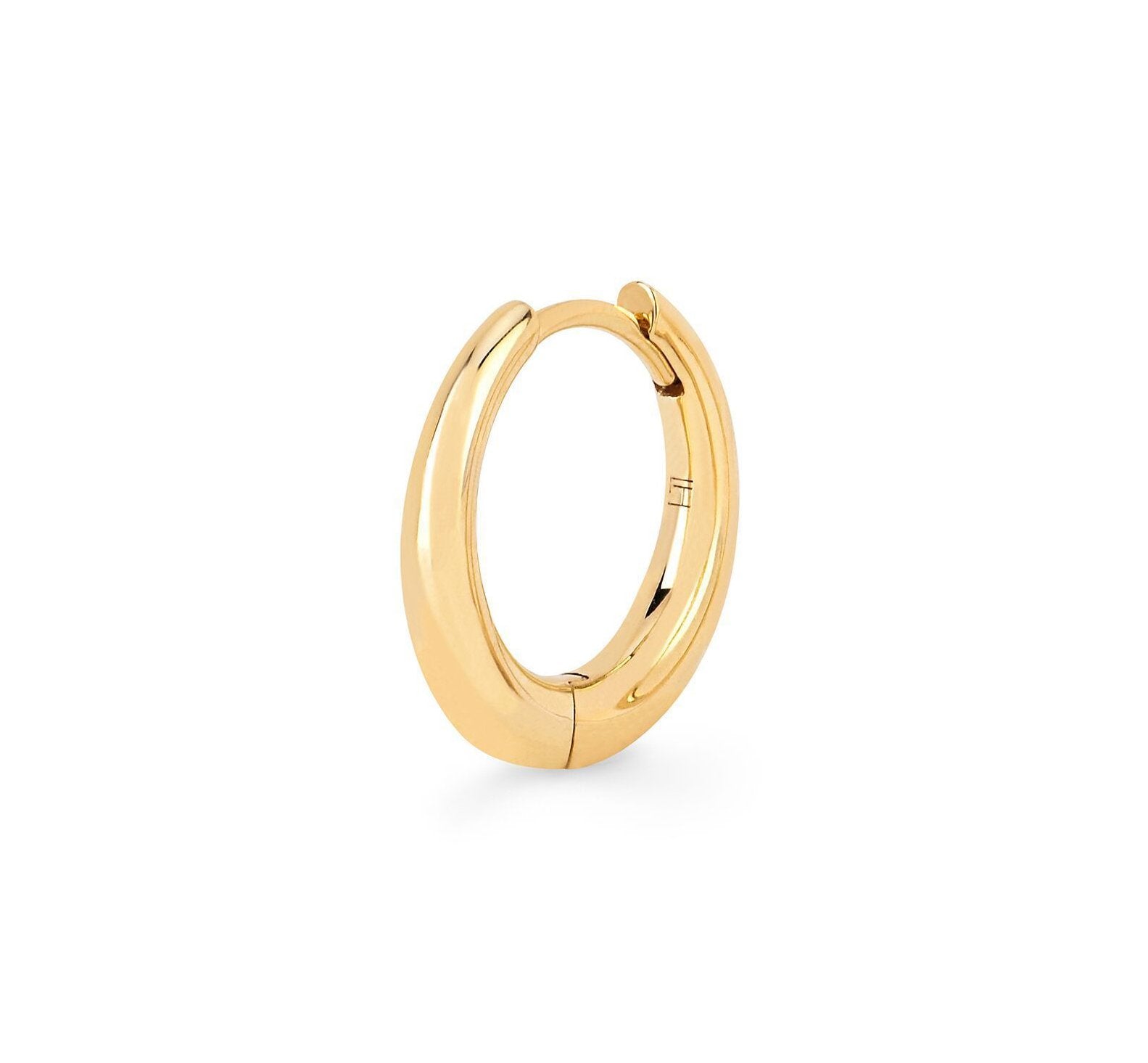 Petite Solid Crescent Unity Hoops by Logan Hollowell Jewelry