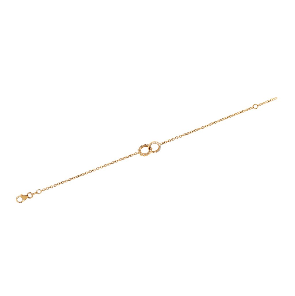 Baby Pavé Diamond Interlocking Unity Bracelet | Ready to Ship by Logan Hollowell Jewelry