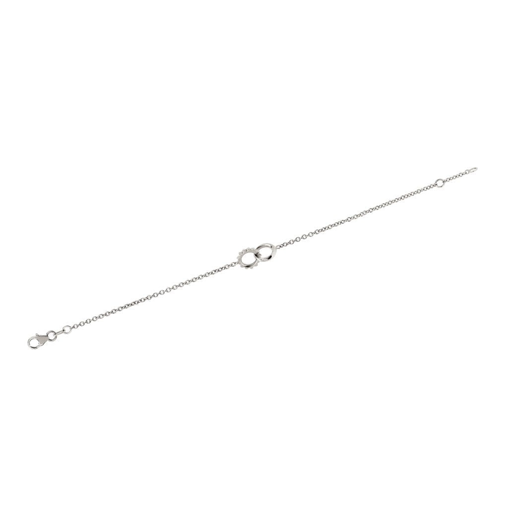 Petite Solid Interlocking Unity Bracelet by Logan Hollowell Jewelry
