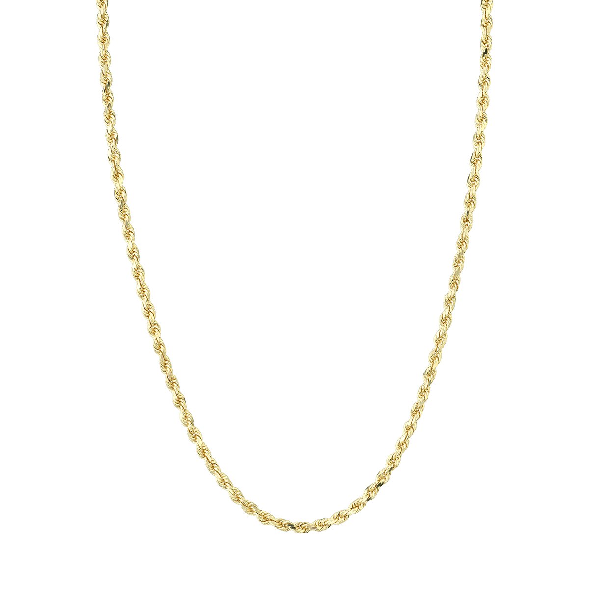 Men's Small Golden Rope Chain | Ready to Ship Yellow Gold 22" by Logan Hollowell Jewelry