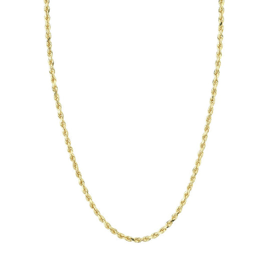 Men's Small Golden Rope Chain | Ready to Ship Yellow Gold 22" by Logan Hollowell Jewelry