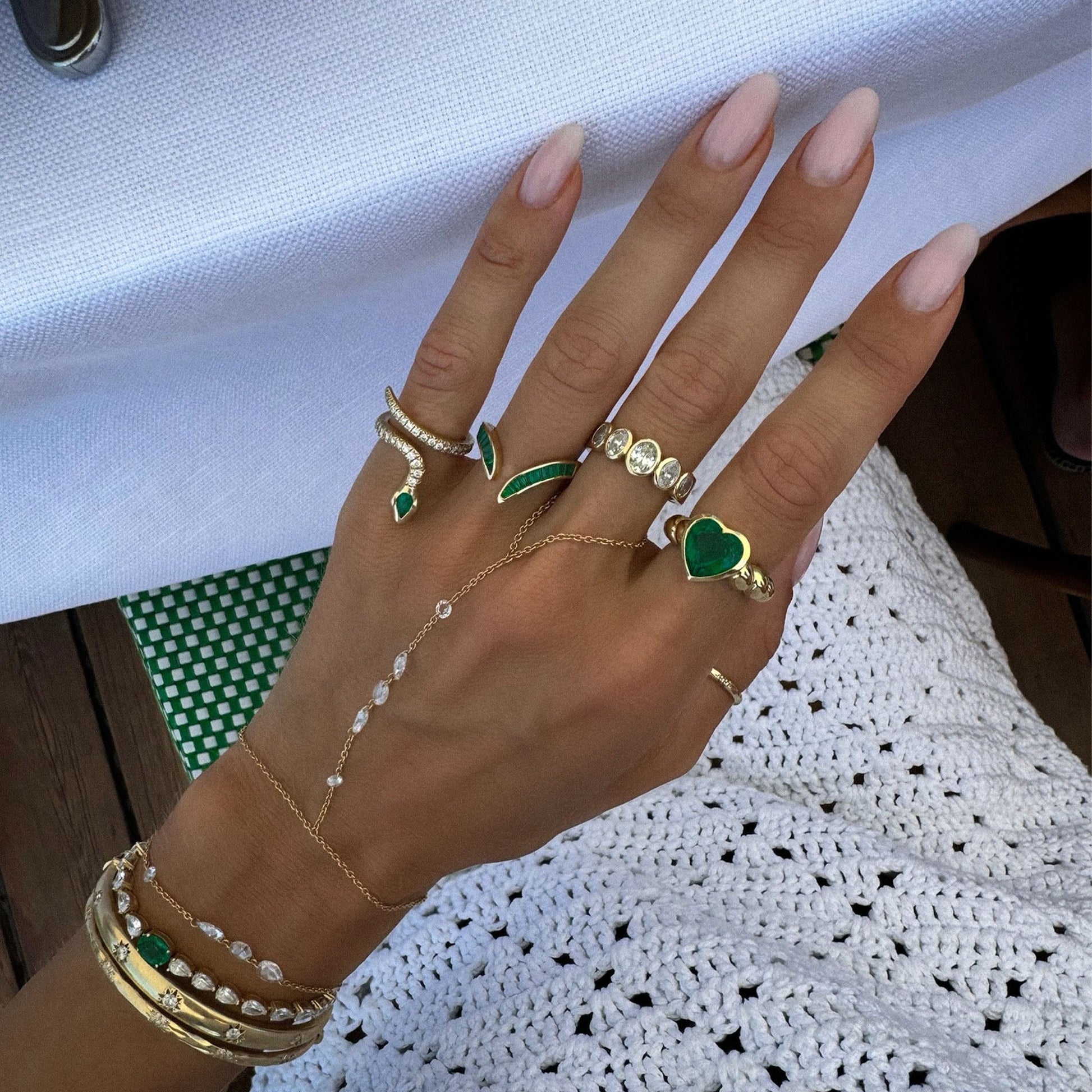 Graduated Oval Diamond Band | Ready to Ship by Logan Hollowell Jewelry