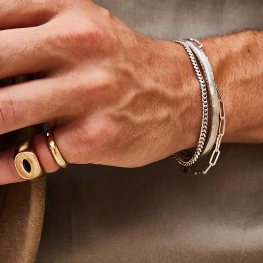 Men's Marquise Sapphire Eye Ring | Ready to Ship by Logan Hollowell Jewelry