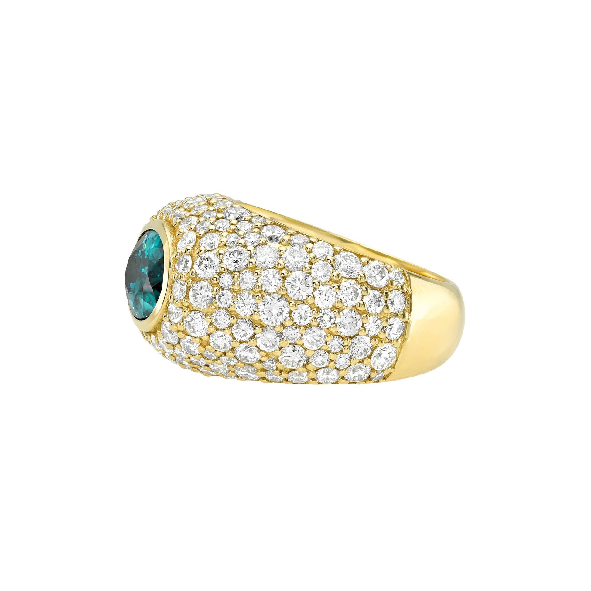The OG Lagoon Tourmaline Signet Ring by Logan Hollowell Jewelry
