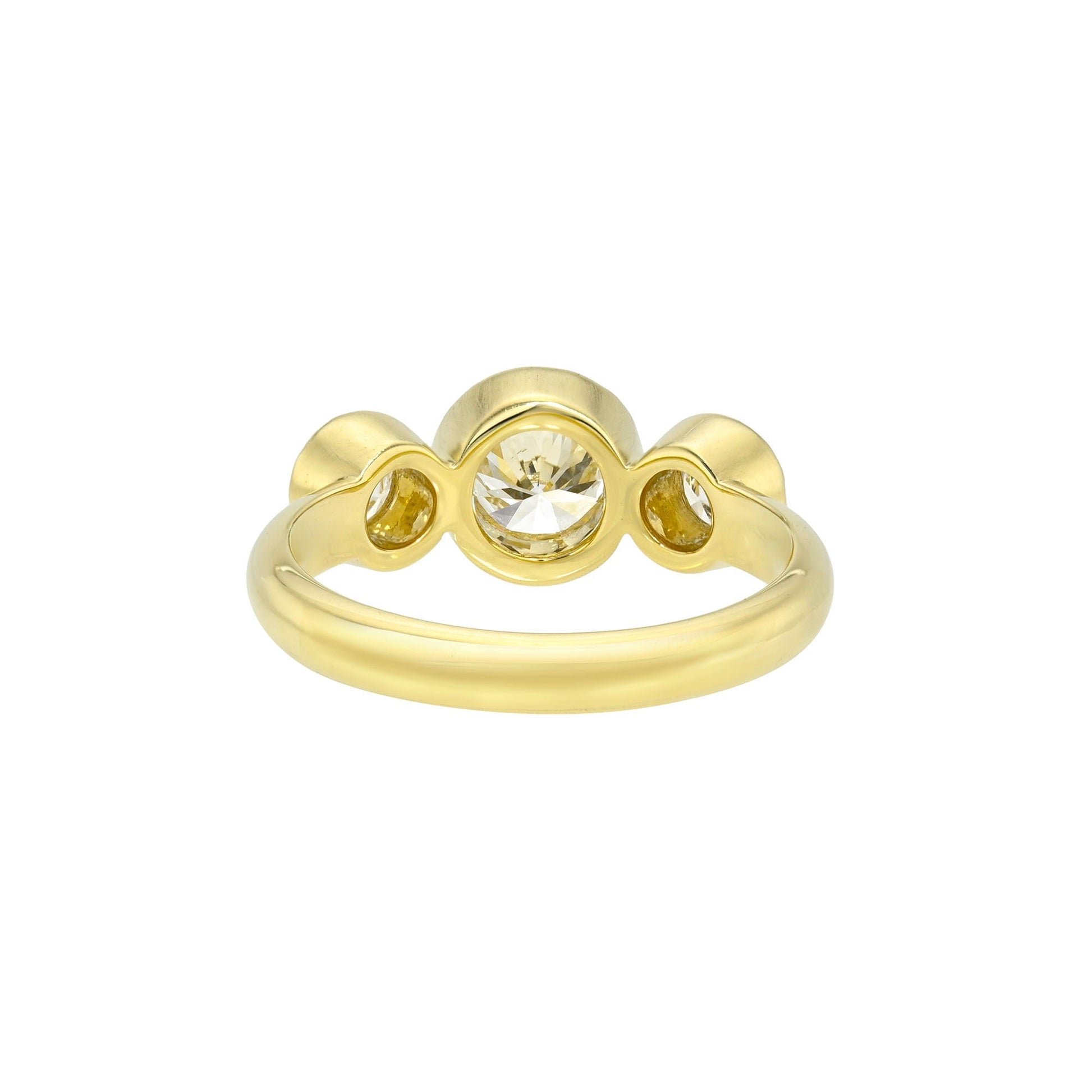 Diamond Bubble Trinity Ring by Logan Hollowell Jewelry