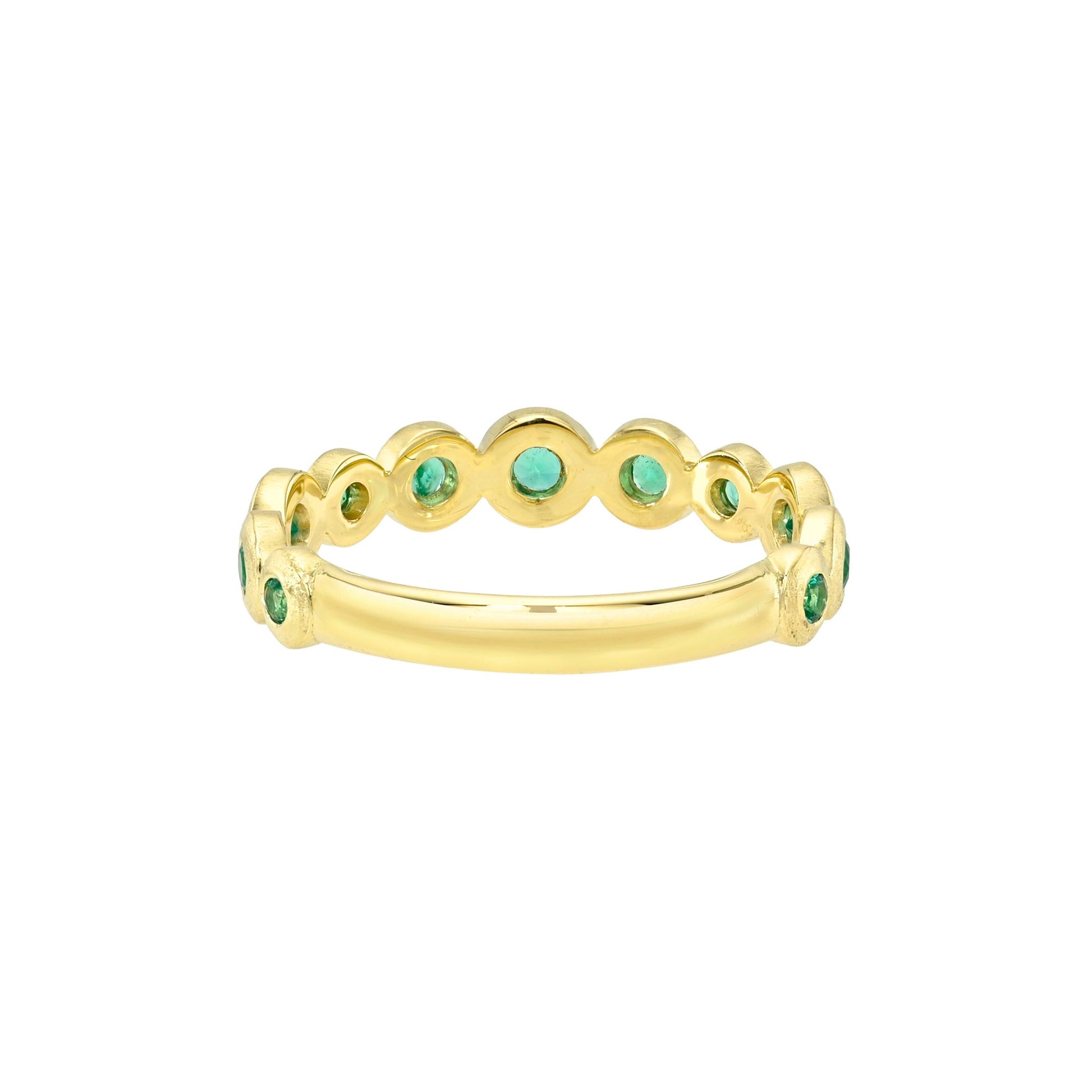 Petite Emerald Bubble Ring by Logan Hollowell Jewelry