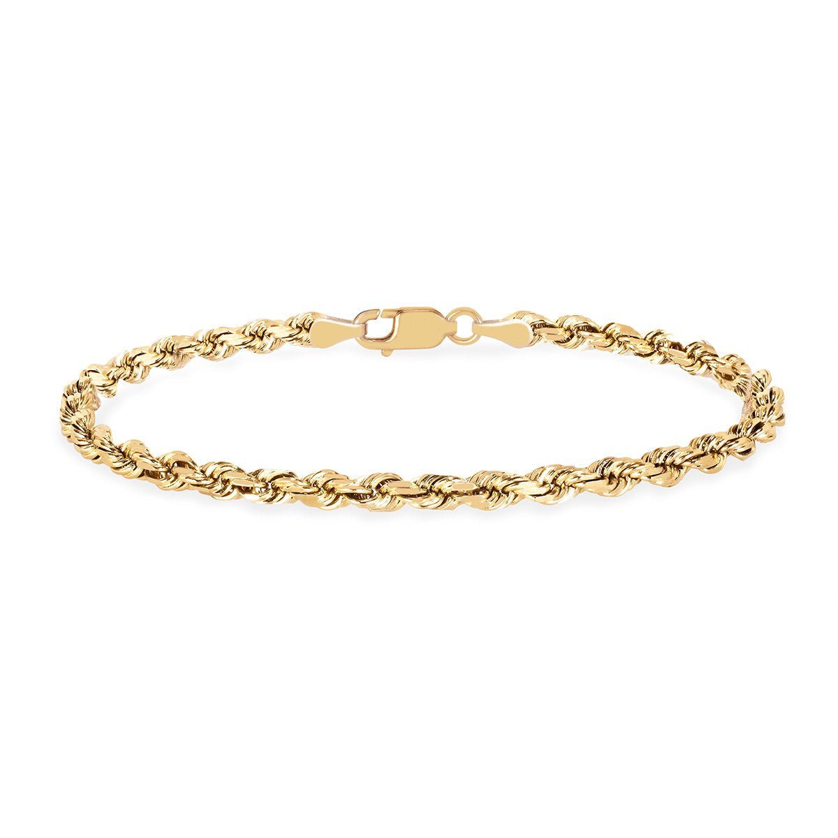 Golden Rope Chain Anklet | Ready to Ship Yellow Gold 10" by Logan Hollowell Jewelry