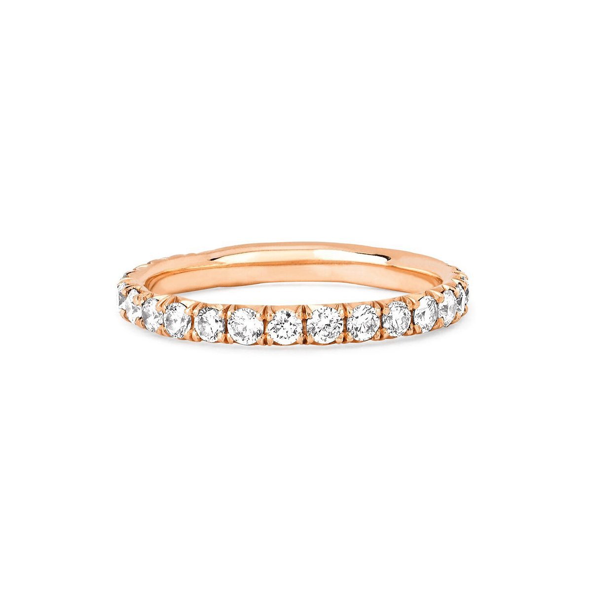 French Pavé Diamond Wilderness Band | Ready to Ship by Logan Hollowell Jewelry