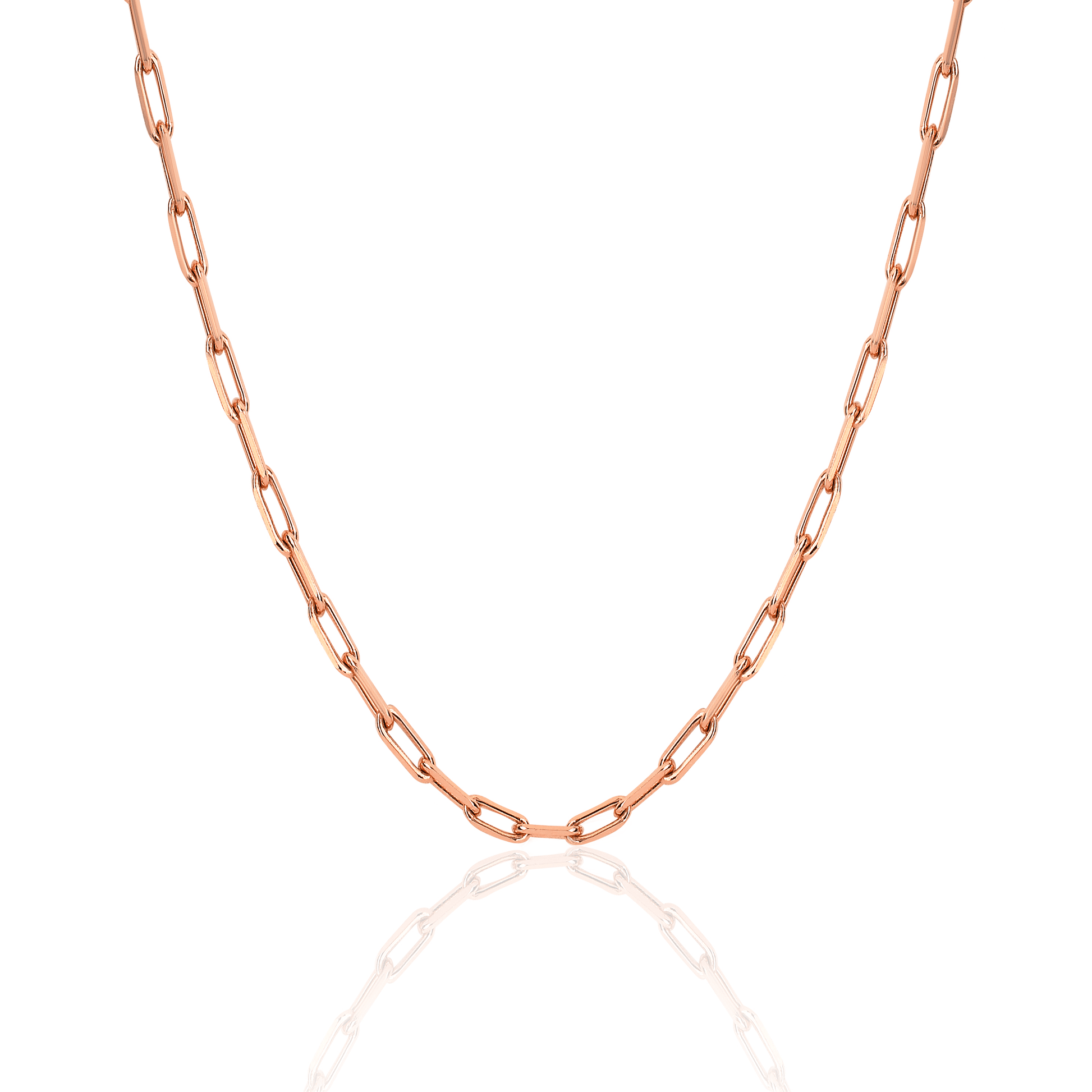 Alchemy Link Necklace Rose Gold 16" Solid by Logan Hollowell Jewelry