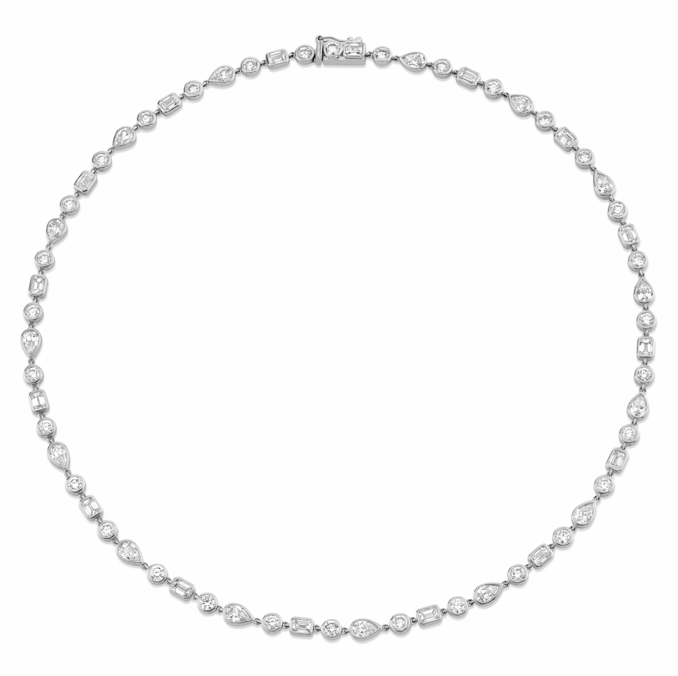 Diana Bezel Diamond Choker - 13.5" by Logan Hollowell Jewelry