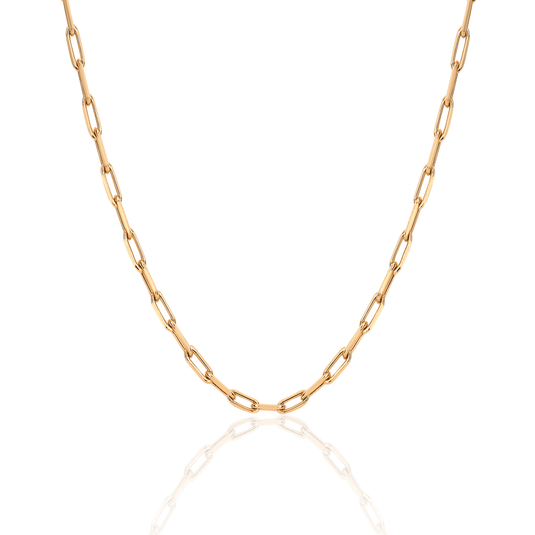 Alchemy Link Necklace | Ready to Ship Yellow Gold 14" Solid by Logan Hollowell Jewelry