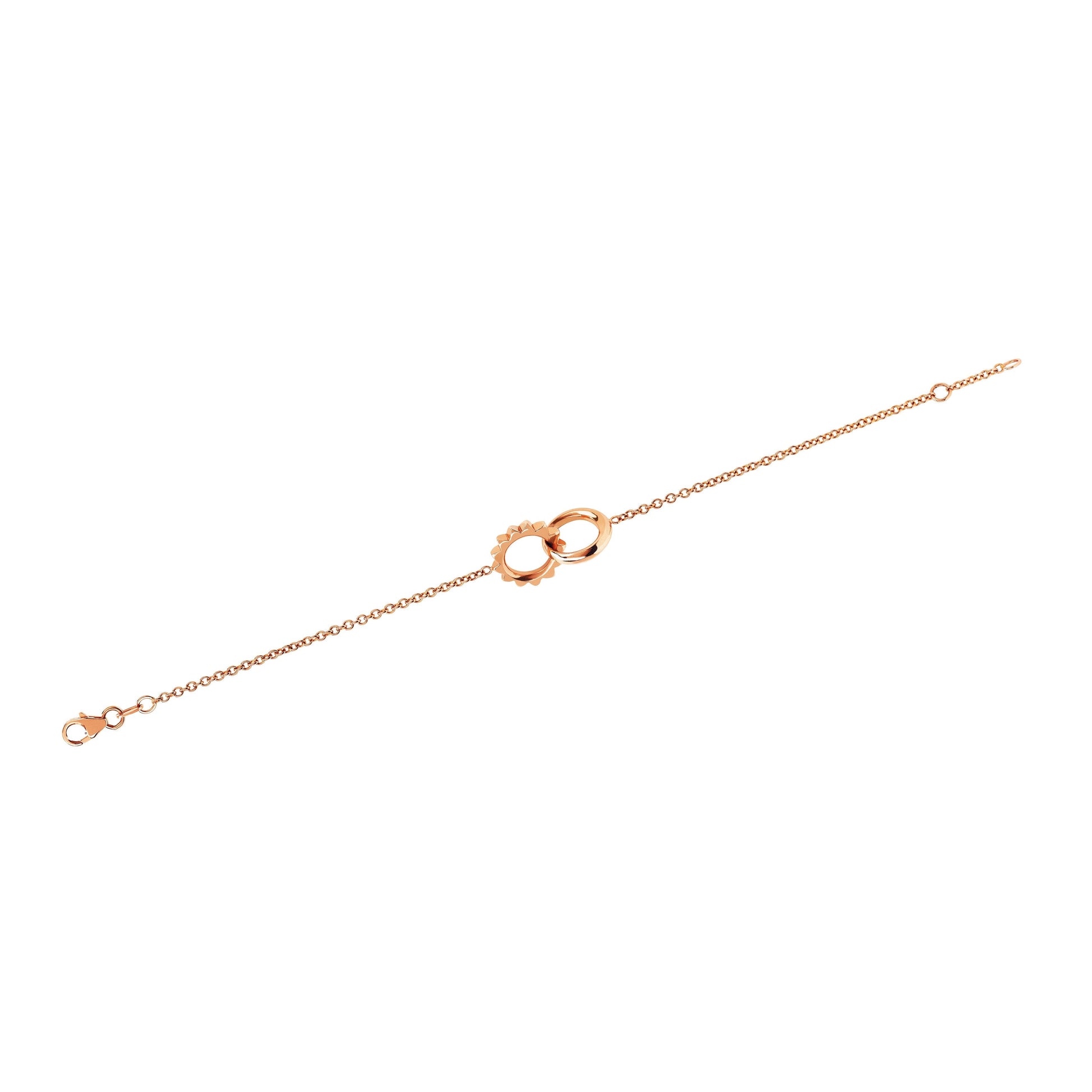 Interlocking Unity Solid Gold Bracelet    by Logan Hollowell Jewelry
