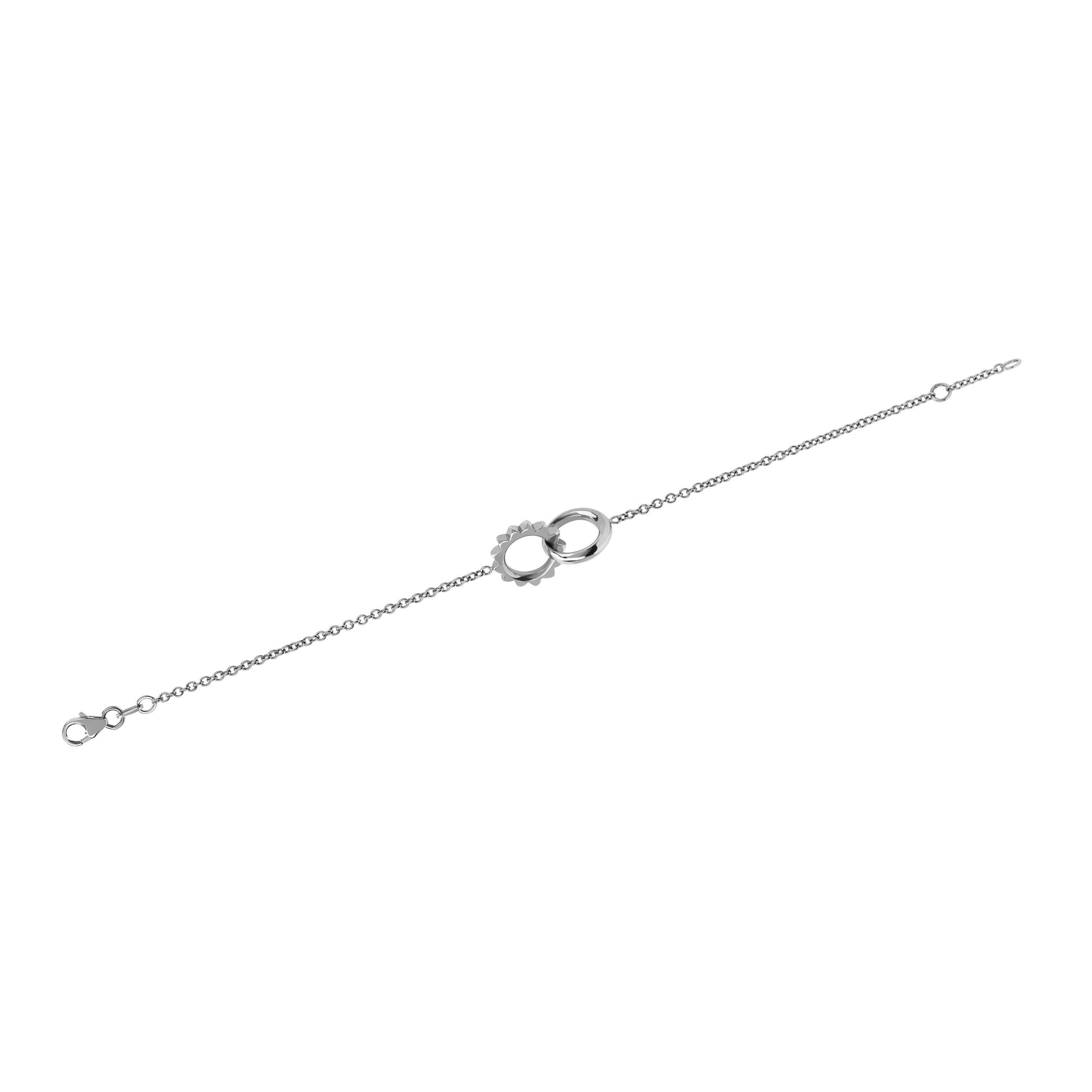 Interlocking Unity Solid Gold Bracelet    by Logan Hollowell Jewelry