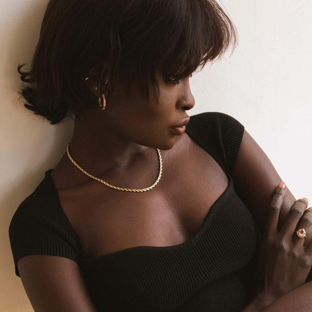 Golden Rope Chain    by Logan Hollowell Jewelry