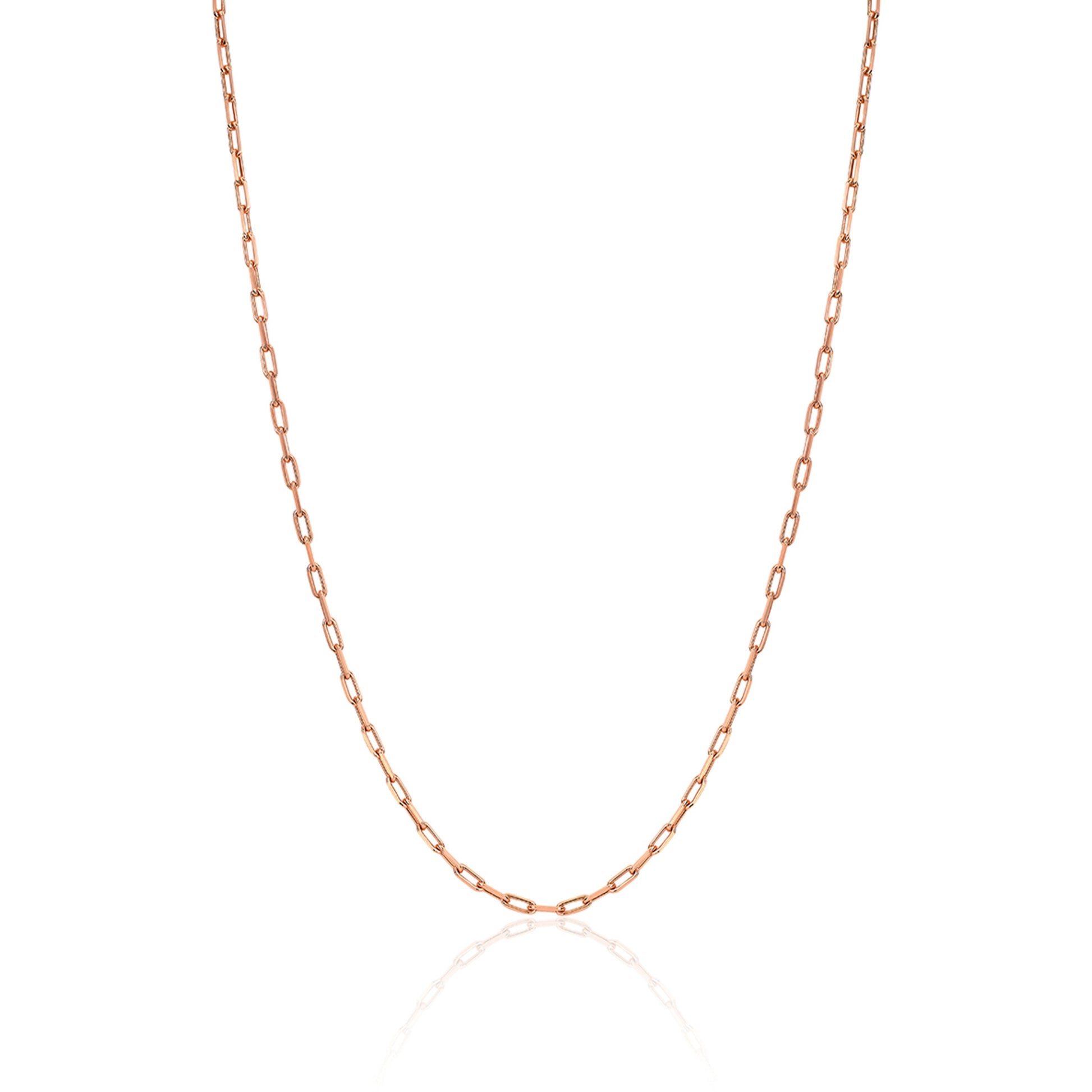 Petite Alchemy Link Necklace Rose Gold 14"-15" by Logan Hollowell Jewelry